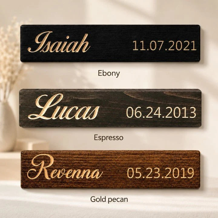 Add-On Name Slat for Grandkids Hanging Sign | Engraved Version
